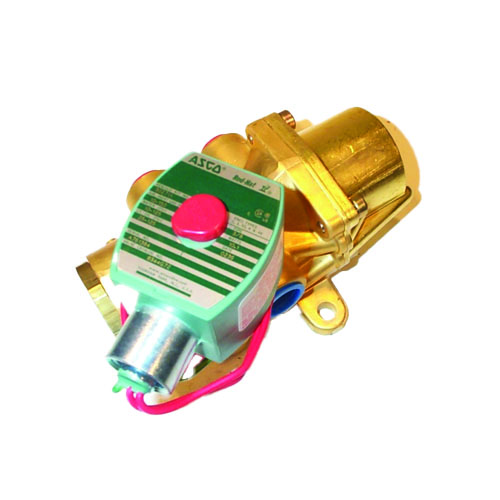 Asco 8344g72 4-way solenoid valve, 3/8" npt, 120vac, brass body, nema 4x