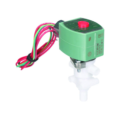 Asco 8360g71 3-way universal solenoid valve, 1/4" od compression, 120vac