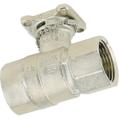 Belimo b223 ball valve, 1" npt, 10 cv, 2-way, equal percentage, brass/ss