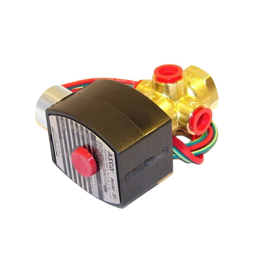 Asco ef8320g174 3-way universal solenoid valve, 1/4" npt, 120vac, explosion proof
