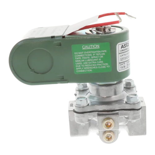 Asco s261sh02n3dg5 1/2" nc 120v 0-30 psi solenoid shutoff valve