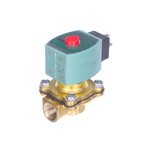Asco sc8210g094hw-24v 1/2" n/c solenoid valve 0/150 psi hot water w/din