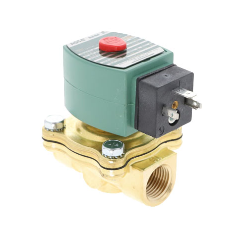 Asco sc8210g2-24v 2-way n/c solenoid valve 1/2" npt 24vac brass nema 4x