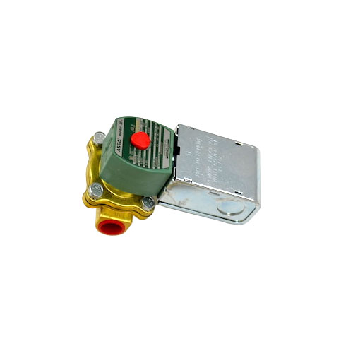 Asco jb8210g2 2-way normally closed solenoid valve, 1/2" npt, 120vac, brass