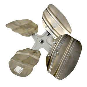Reznor 125563 4-blade 15" dia 33° 1/2" bore cw fan blade