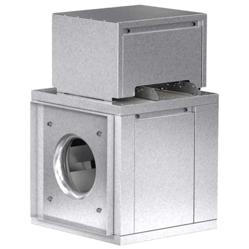 Greenheck bsq-180-30 inline centrifugal fan, 3hp 460v/3-phase motor
