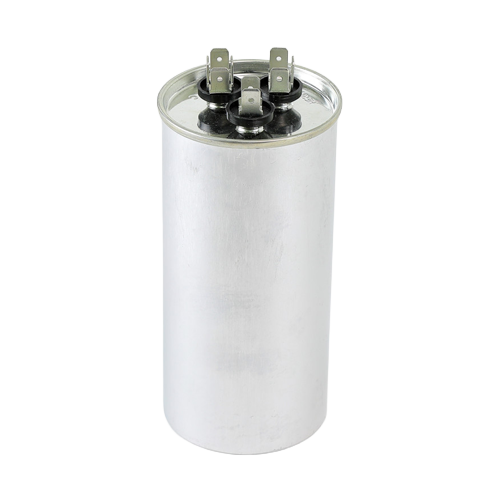 Hartland controls cap-70/5/440r 70/5 mfd 370/440vac round dual run capacitor