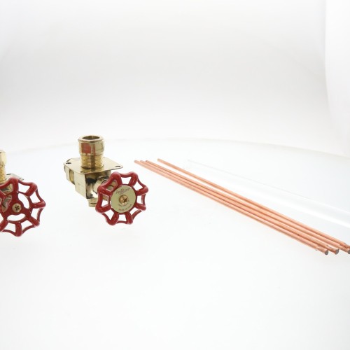 Conbraco industries 25-501-00 polished bronze water gauge, 1/2" npt, 12" glass