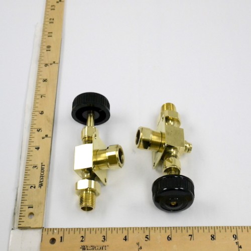 Conbraco industries 25-502-03 1/2" npt polished bronze water gauge valve