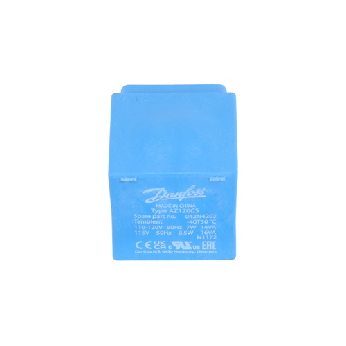 Danfoss 042n4202 solenoid valve coil 110-120v 50/60hz 8w