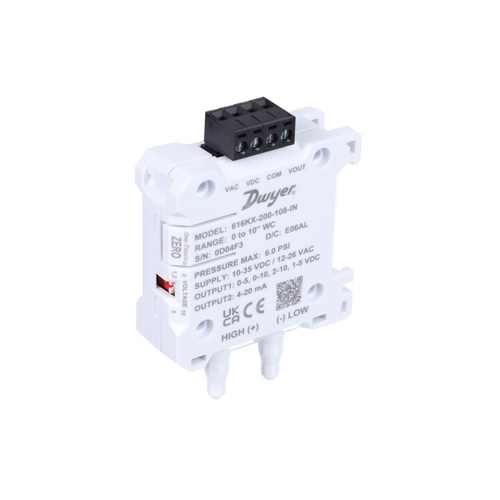 Dwyer 616kx-200-108-in pressure transmitter 0-10" wc