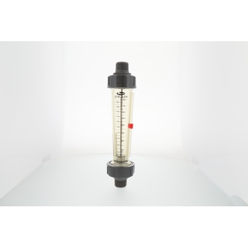 Dwyer lfme-13-f2 polycarbonate flowmeter, 2–20 gpm water, 1" male npt, ss float