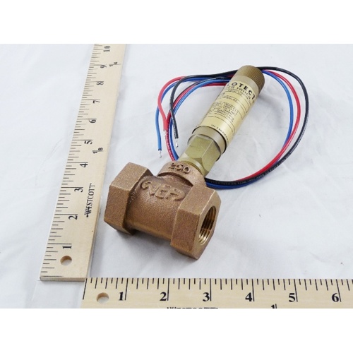 Dwyer v6epb-b-s-2-b mini size flow switch, brass, 3/4" npt, spdt, explosion proof