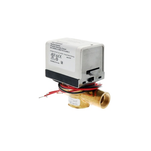 Schneider electric (erie) vt2343g13a02a0f two-way nc zone valve assembly, 3/4" inverted flare, 3. 5 cv, 24vac