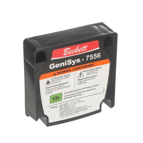 Beckett 7556a0000u 12vdc burner control with 15/0/0 sec timing