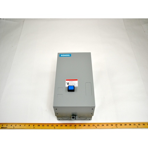 Siemens 14fuf32ba heavy duty motor starter, nema 2, 3-phase, 110-240vac coil