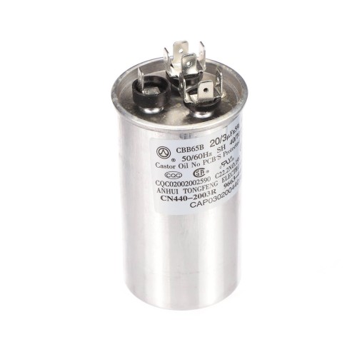 Goodman cap030200440rs dual run capacitor 3/20 mfd 440v round