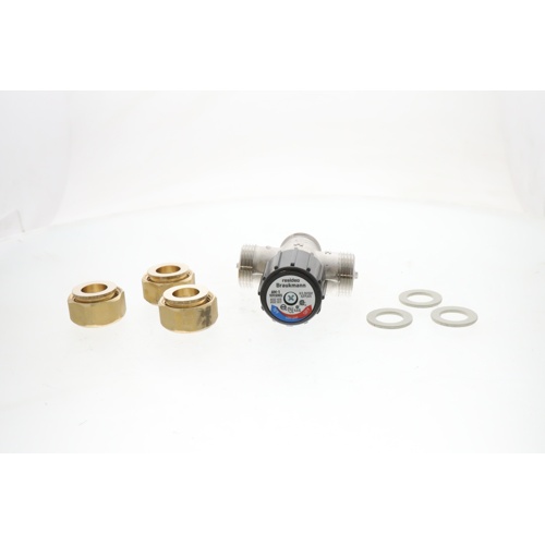 Resideo am100c1070-ut-1lf 1/2" union npt thermostatic mixing valve 70-120°f lead-free