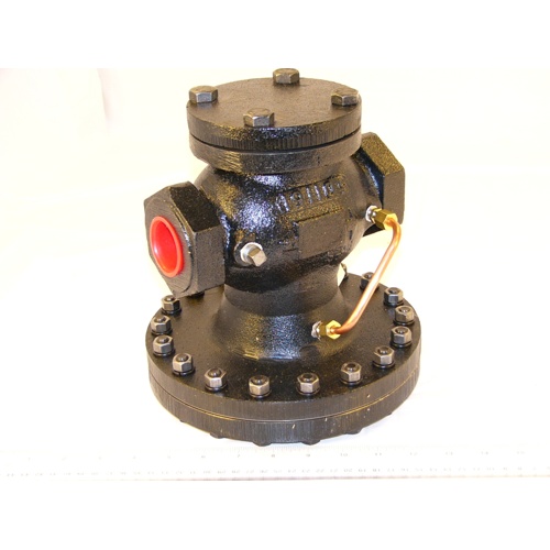 Xylem-hoffman specialty 402409 1-1/4" npt full port cast iron 2100 series steam regulating main valve 250 psi