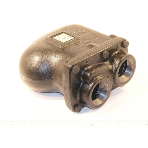Hoffman specialty 404234 1-1/2" npt 75 psi series c cast iron f&t steam trap ft075c-6