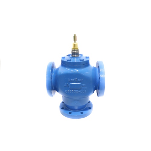 Honeywell v5013c1027 globe valve, 3-way diverting, 4", 125# flange, 160 cv