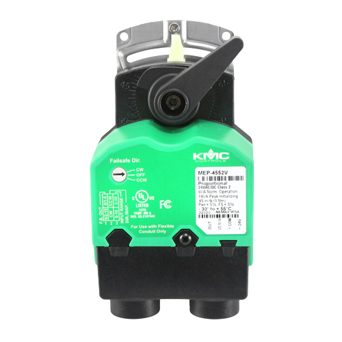 Kmc controls mep-4552v 24v 45in-lb 2-10vdc spring return actuator