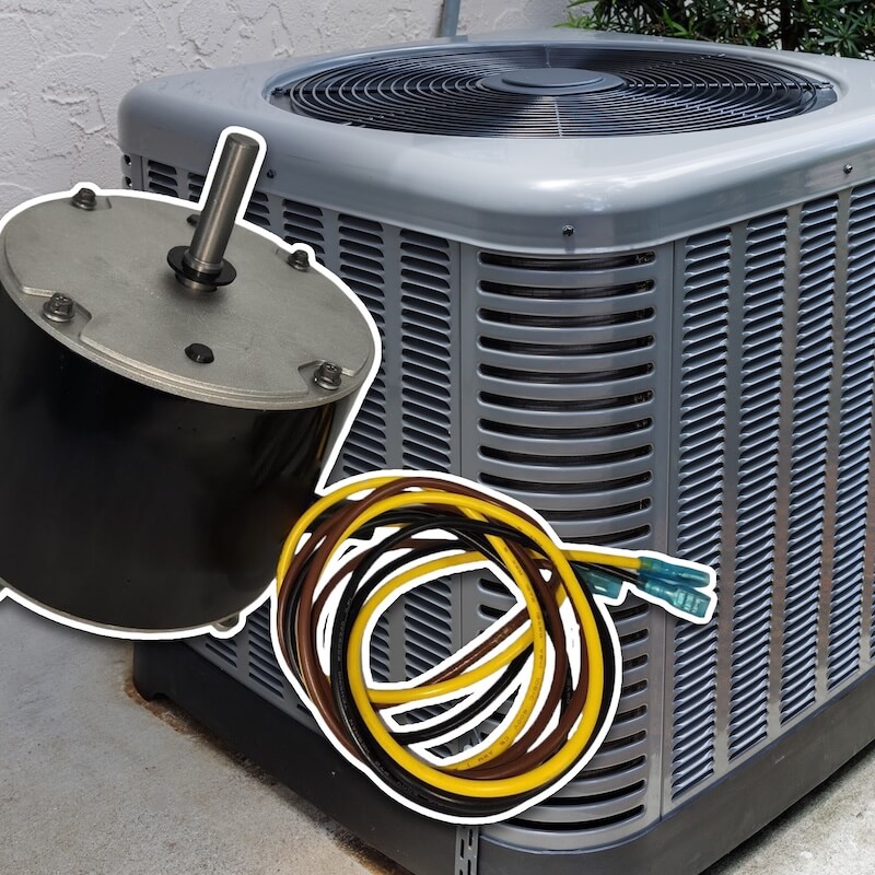 Testing condenser fan motor