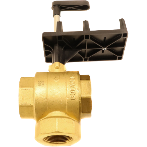 Siemens building technology 599-10369 ball valve, 1-1/2" npt, 63 cv, 3-way