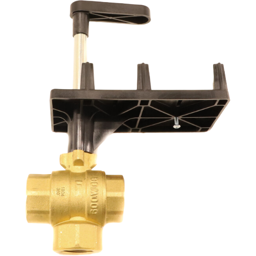 Siemens building technology 599-10360 3/4" npt three-way ball valve, 16 cv
