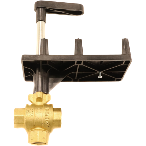 Siemens building technology 599-10355 1/2" npt 3-way ball valve, 4. 0 cv, brass