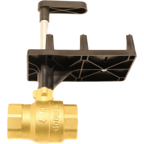 Siemens 599-10321 1-1/4" npt two-way ball valve, 100 cv, brass body