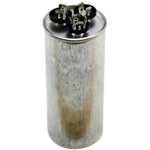 Rheem-ruud 43-25133-29 55/10 mfd 370vac round dual run capacitor