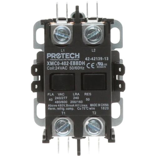 Rheem-ruud 42-42139-13 24v coil 2-pole 40-amp contactor replacement