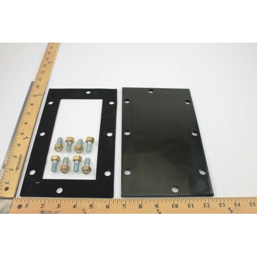 Weil mclain 389-900-103 rectangular tankless cover plate kit, 8 studs, nuts & gasket