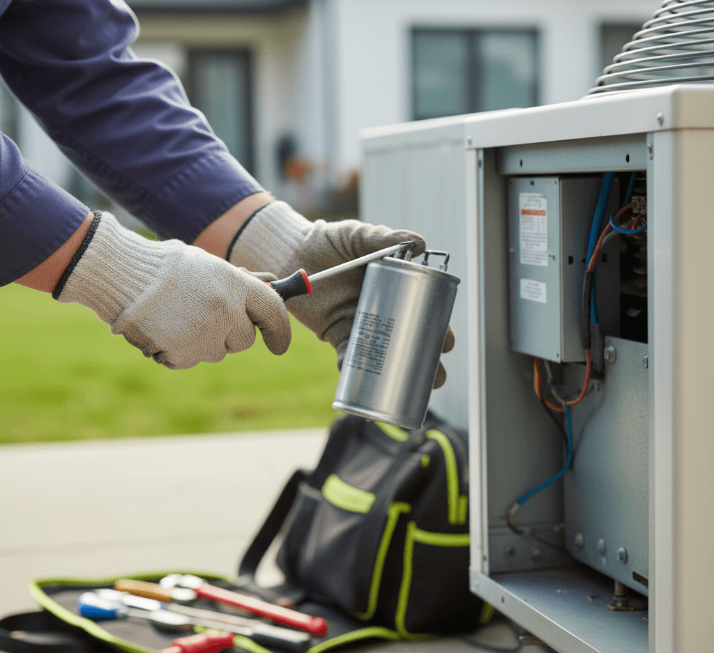 Discharging capacitor
