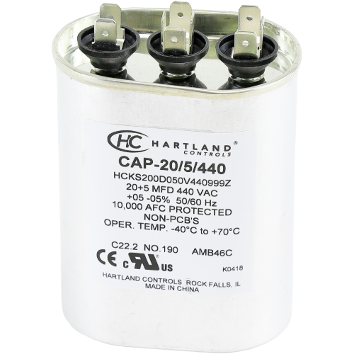 Cap-20/5/440 hartland controls capacitors jackson systems 34052