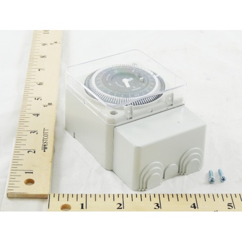 Intermatic mil72astuzh-240 240v 24-hour timer 48-program din/surface mount