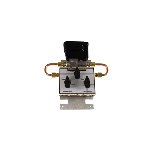Johnson controls dp110100u3v4v pressure transducer 0-100, 4-20ma w/ 3-valve manifold