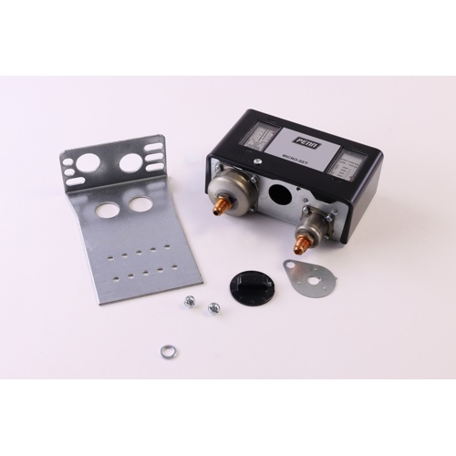 Johnson controls p170lb-6 dual pressure control, spst, 12" hg–80 psi low / 100–500 psi high