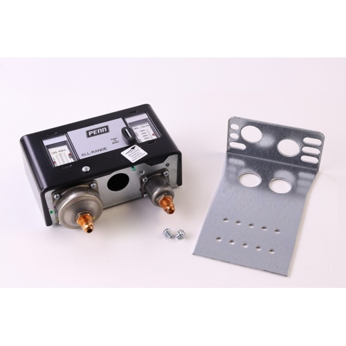 Johnson controls p170ma-1 dual pressure control, spst, 12" hg–500 psi