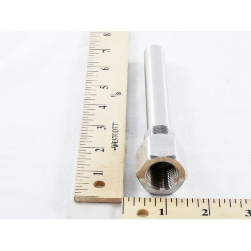 Johnson controls te-6300w-110 stainless steel well, 8" length