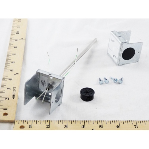 Johnson controls te-6361m-1 duct mount temperature sensor, 8" probe, 10k ohm type ii thermistor