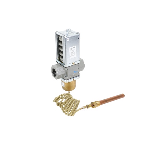 Johnson controls v47ad-2 1" npt cast iron direct acting water regulating valve