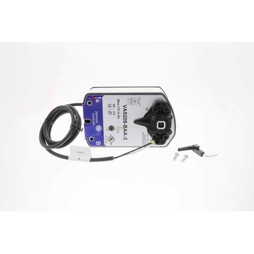 Johnson controls va9208-baa-3 spring return direct coupled ball valve actuator, 120vac