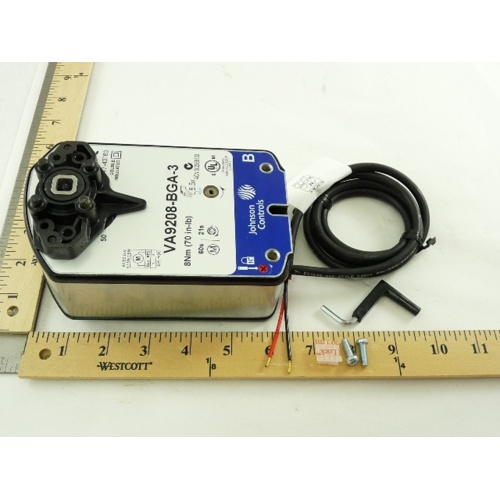 Johnson controls va9208-bga-3 spring return direct coupled ball valve actuator