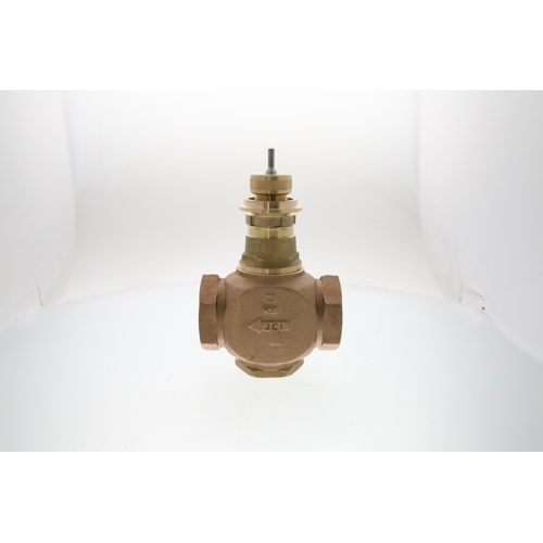 Johnson controls vg7443pt globe valve, 2-way nc, 1-1/4" npt, 18. 5 cv, bronze