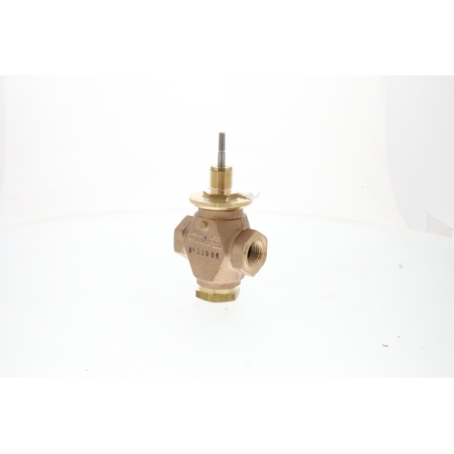 Johnson controls vg7842et globe valve, 3-way mixing, 1/2" npt, 1. 8 cv, bronze