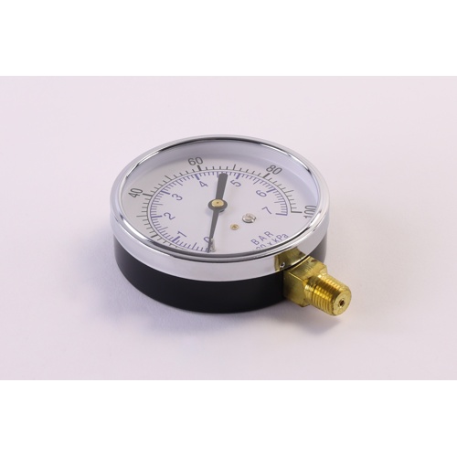 Kodiak controls kc10135100 3-1/2" dial 0-100 psi 1/4" npt lower mount dry utility gauge