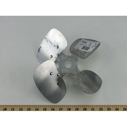 Lau 60760001 10" dia, 33° pitch, 4-blade ccw heavy duty condenser fan blade