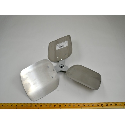 Lau 60999001 20" 3-blade ccw condenser fan blade, 25° pitch, 1/2" bore
